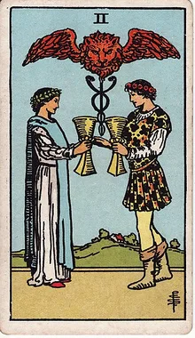 Kupa İkilisi Tarot Kartı