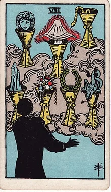 Kupa Yedilisi Tarot Kartı