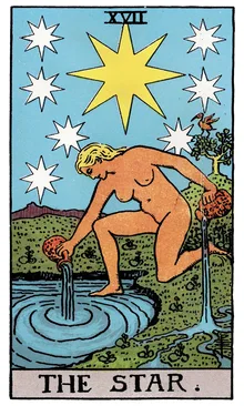 XVII. Yıldız Tarot Kartı