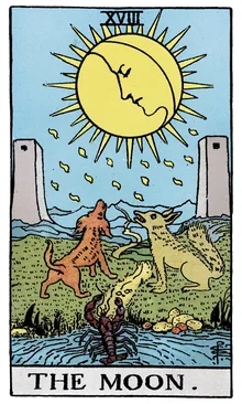 XVIII. Ay Tarot Kartı