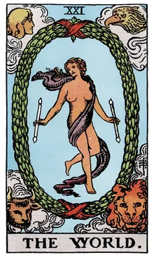 XXI. Dünya Tarot Kartı