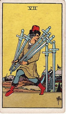 Kılıç Yedilisi Tarot Kartı