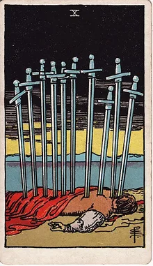 Kılıç Onlusu Tarot Kartı